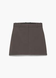 Chisel Skirt in Rich Mocha Brown at Aritzia